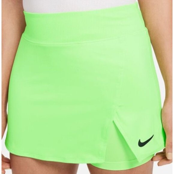 Nike Skirt Size Small Dr-Fit Court Victory Bright Lime Green Tennis Pickleball - Picture 1 of 13